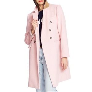 Court & Rowe Pink Double Breasted Twill Trenchcoat